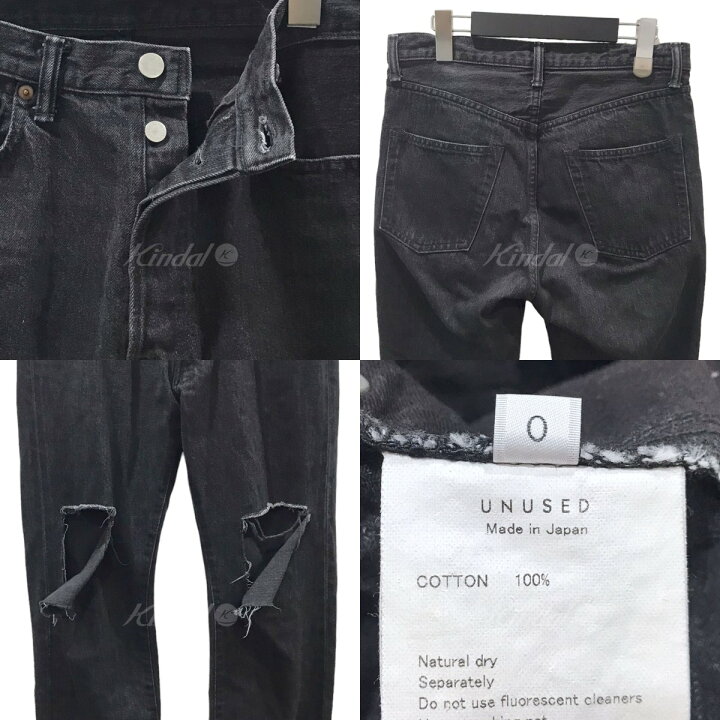 楽天市場】【中古】UNUSED ダメージ加工デニムパンツ 13．5oz Denim 