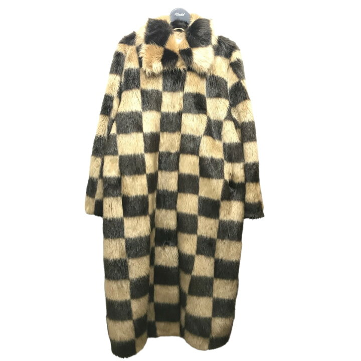 楽天市場】【中古】STAND STUDIO ｢The checked faux fur coat 