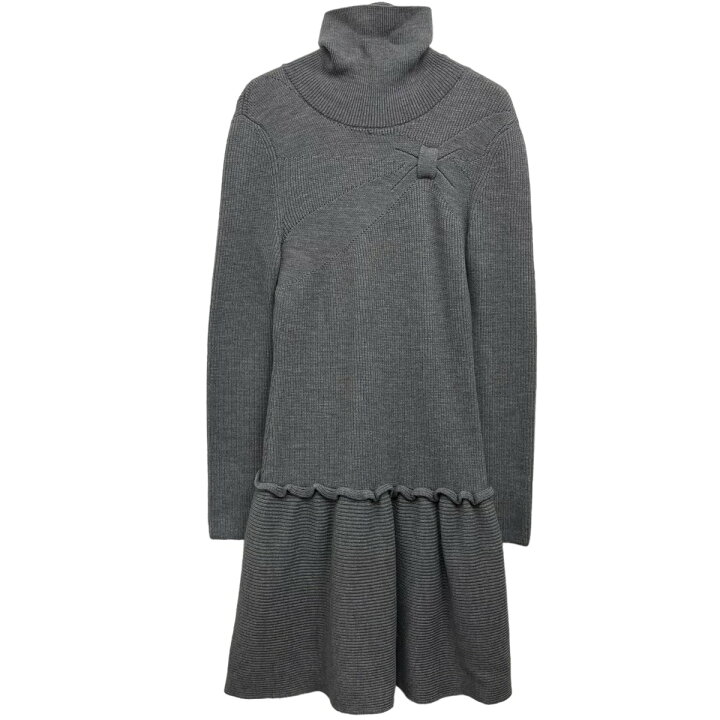 楽天市場】【中古】RED VALENTINO ニットワンピース グレー サイズ  