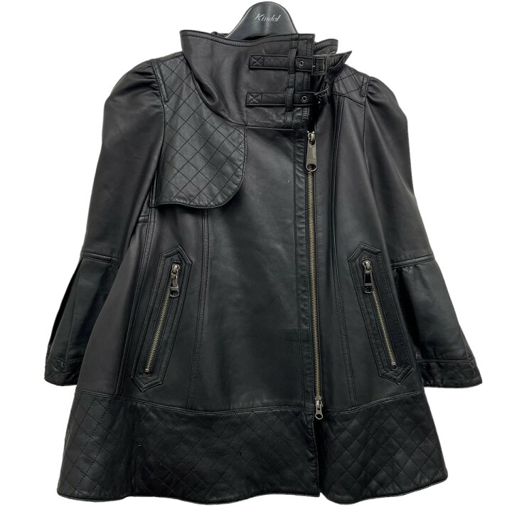楽天市場】【中古】BURBERRY BLUE LABEL レザージャケット ブラック 