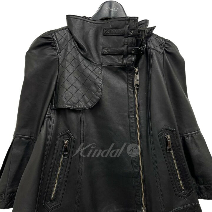 楽天市場】【中古】BURBERRY BLUE LABEL レザージャケット ブラック 