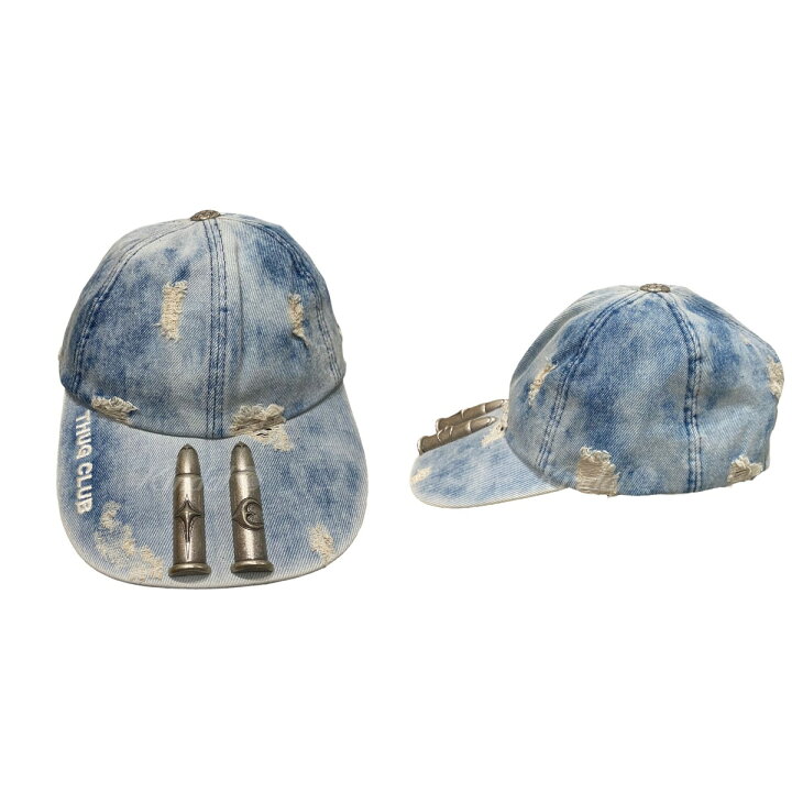 楽天市場】【中古】thug club 「TC Life Cap」キャップ インディゴ 