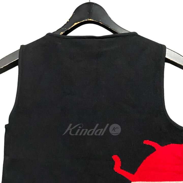 楽天市場】【中古】CHANELテントウムシニットベスト ブラック×レッド 