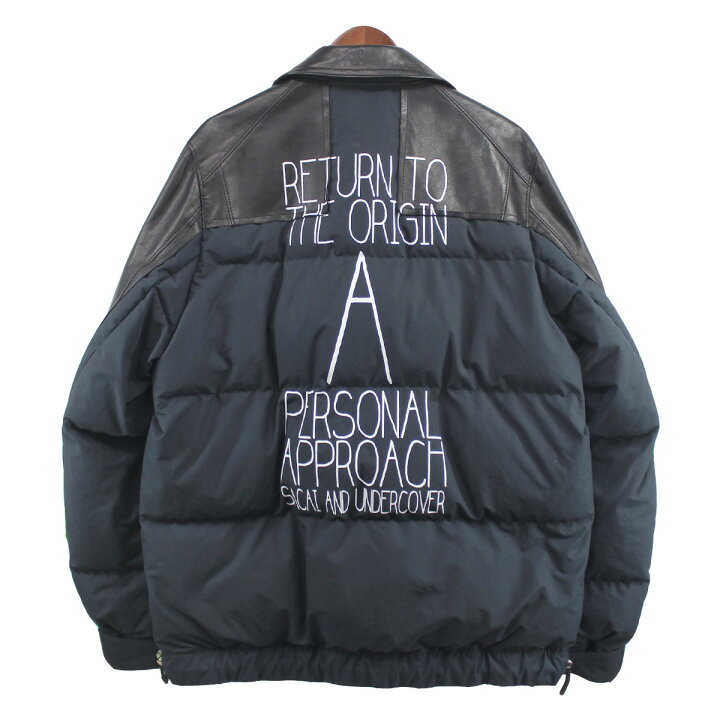 楽天市場】【中古】sacai × UNDERCOVER20AW カスタム レザー ブルゾン 