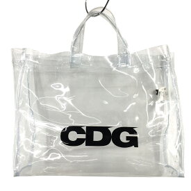 【中古】COMME des GARCONS CDGCDG ロゴ PVC トートバッグ クリア【価格見直し】