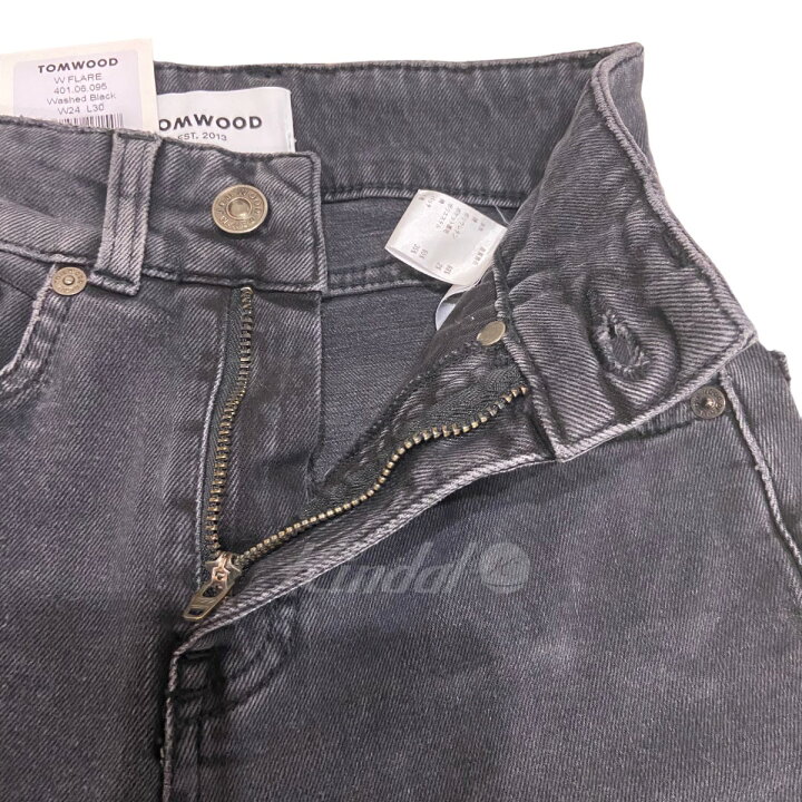 楽天市場】【中古】TOM WOOD フレアデニムパンツ グレー サイズ：W24 