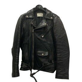 【中古】beautiful people｢vintage leather riders jacket｣ダブルライダースジャケット ブラック サイズ：170【価格見直し】