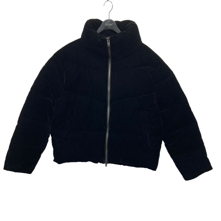 楽天市場】【中古】Danke schon ベロアダウンジャケット ブラック  
