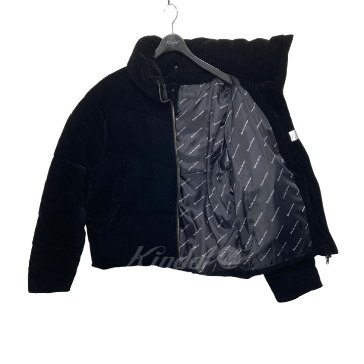 楽天市場】【中古】Danke schon ベロアダウンジャケット ブラック  