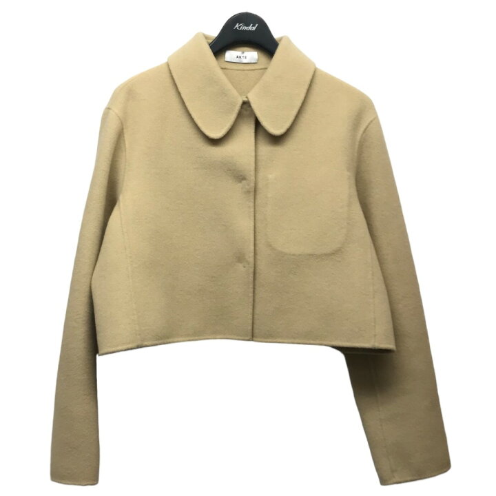 楽天市場】【中古】AKTE ショートリバージャケット ベージュ サイズ：F 