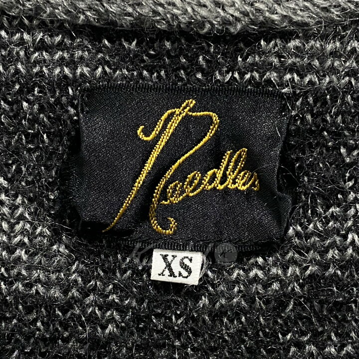 楽天市場】【中古】Needles モヘヤ混 ゼブラ柄カーディガン グレー 