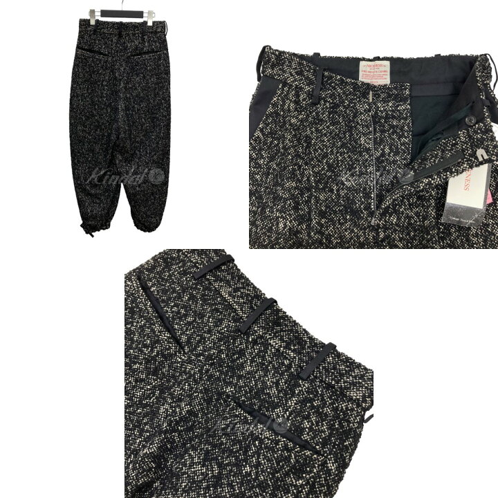 楽天市場】【中古】NICENESSCOCO ツイードパンツ NN-T TWF20 ブラック 