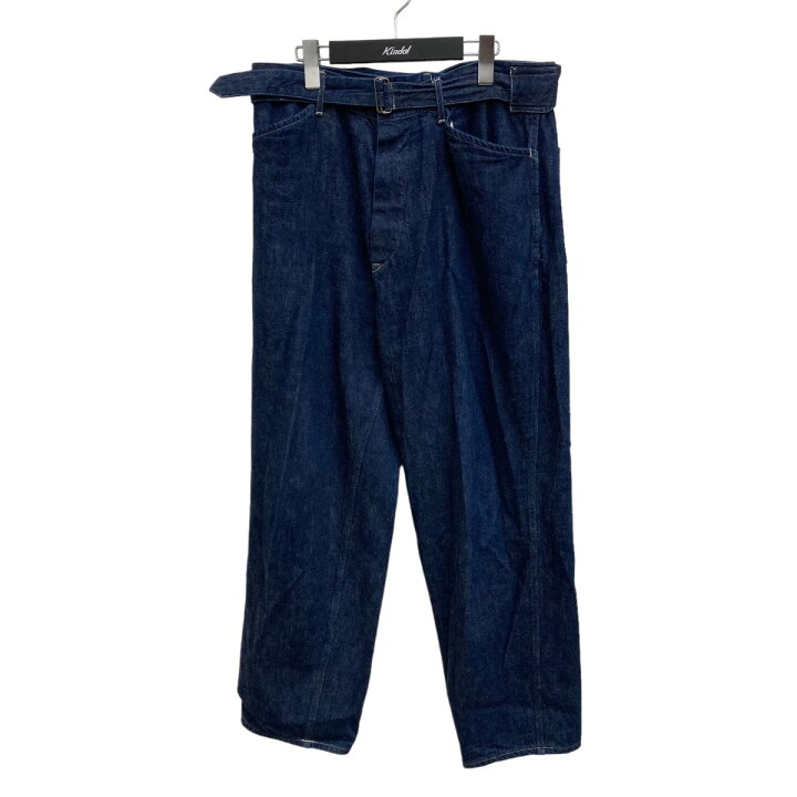楽天市場】【中古】COMOLI 21SS デニムベルテッドパンツ デニムパンツ  