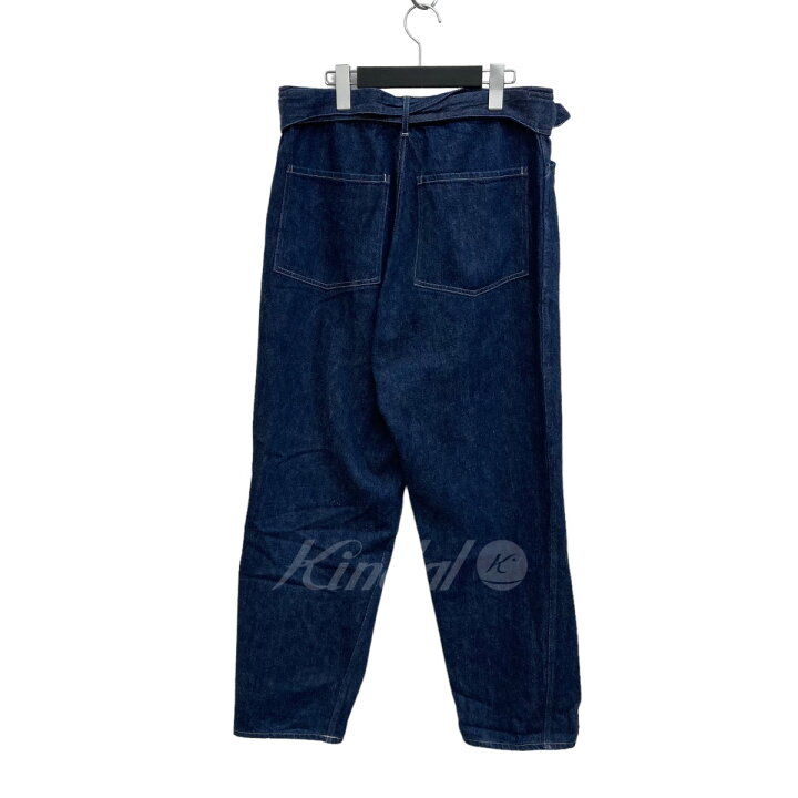 楽天市場】【中古】COMOLI 21SS デニムベルテッドパンツ デニムパンツ  