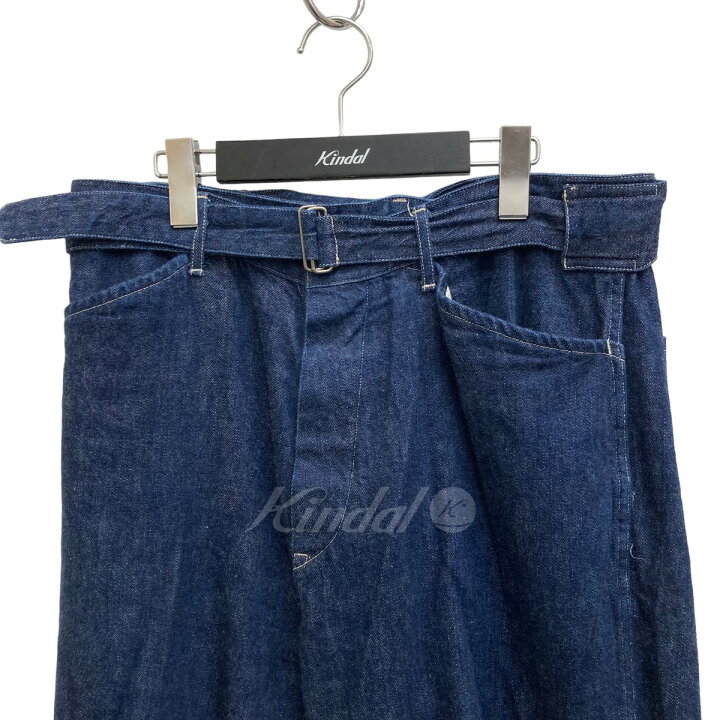 楽天市場】【中古】COMOLI 21SS デニムベルテッドパンツ デニムパンツ  