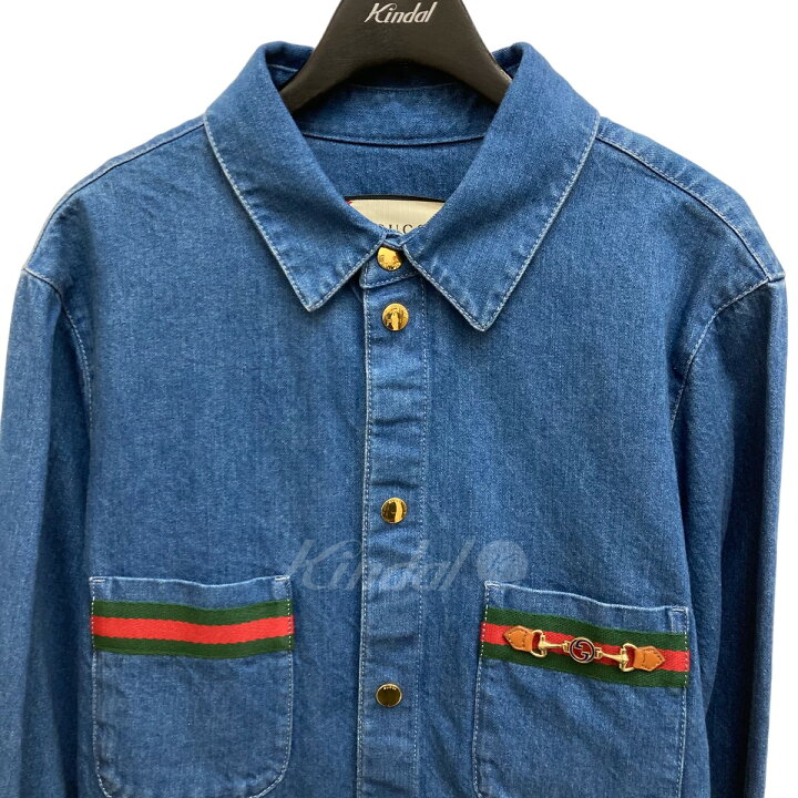 楽天市場】【中古】GUCCI 21SS ECO WASHED ORGANIC DENIM Shirt デニム  