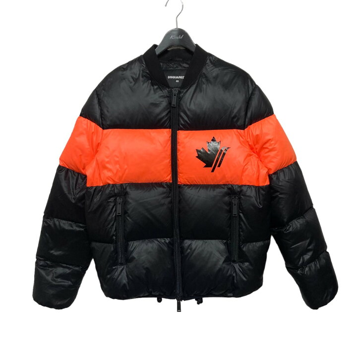 楽天市場】【中古】DSQUARED2ダウンジャケット ブラック×オレンジ 
