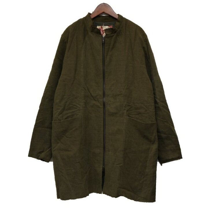 楽天市場】【中古】By Walidリネンコート カーキ サイズ：L【価格 