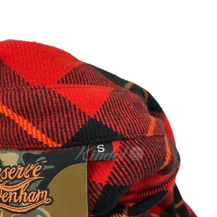 楽天市場】【中古】DENHAM ×ATELIER RESERVE AR FLANNEL SHIRT レッド 