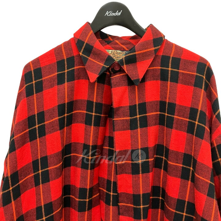 楽天市場】【中古】DENHAM ×ATELIER RESERVE AR FLANNEL SHIRT レッド 