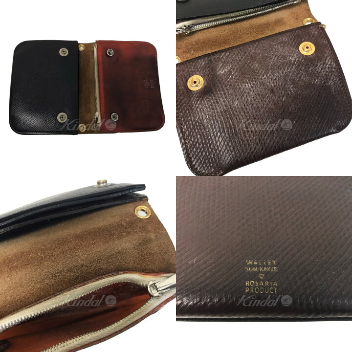 楽天市場】【中古】SUN／KAKKEウォレット3点セット ブラック×ブラウン 