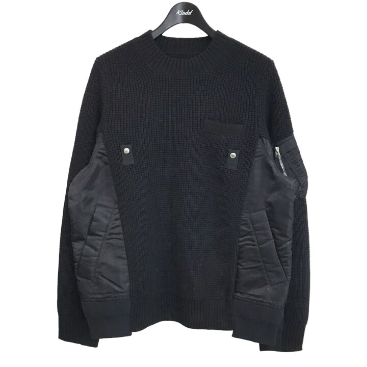楽天市場】【中古】sacai 「Nylon Twill×Wool Knit Pullover」ナイロン 