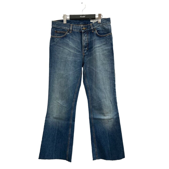 楽天市場】【中古】Yves Saint Laurentカットオフフレアデニムパンツ 