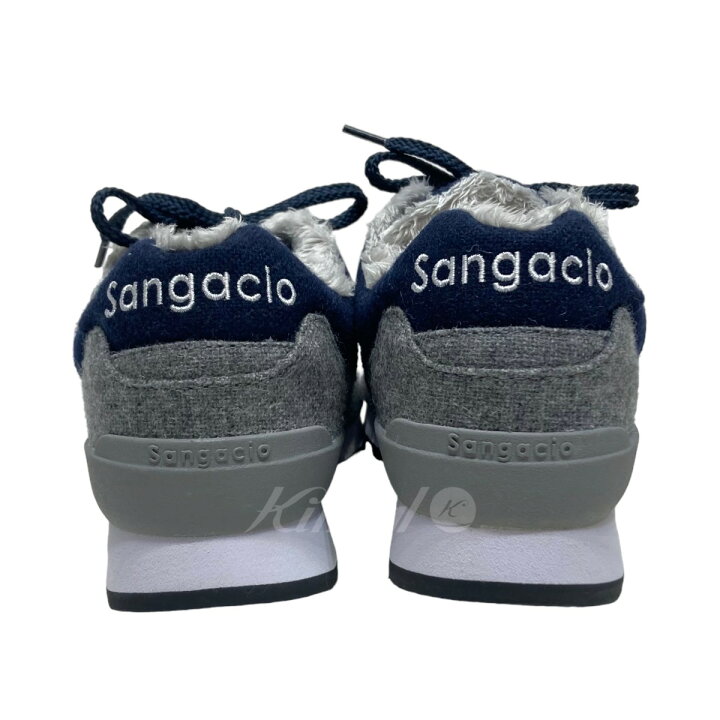 楽天市場】【中古】sangacioスニーカー グレー×ネイビー サイズ 
