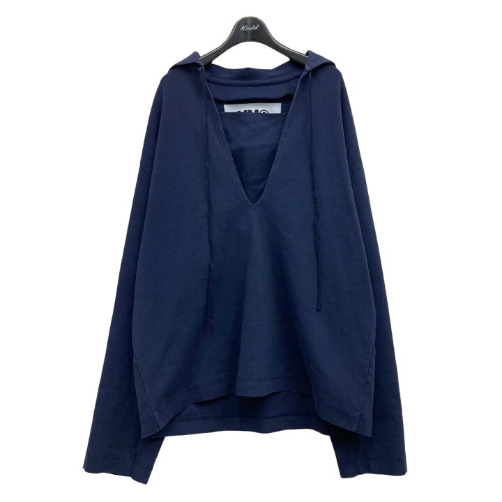 楽天市場】【中古】MM6 Maison Margiela Vネックスウェット ネイビー 