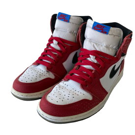 【中古】NIKE　AIR JORDAN 1 RETRO HIGH SPIDER-MAN　555088-602 レッド サイズ：27．5cm 【291223】（ナイキ）