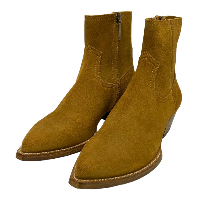 楽天市場】【中古】SAINT LAURENT PARISスウェードブーツ ブラウン 