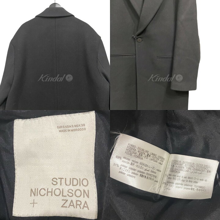 楽天市場】【中古】STUDIO NICHOLSON×ZARA ウールブレンドコート  
