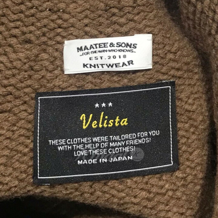 楽天市場】【中古】MAATEE＆SONS × VELISTA ウールニットセーター 