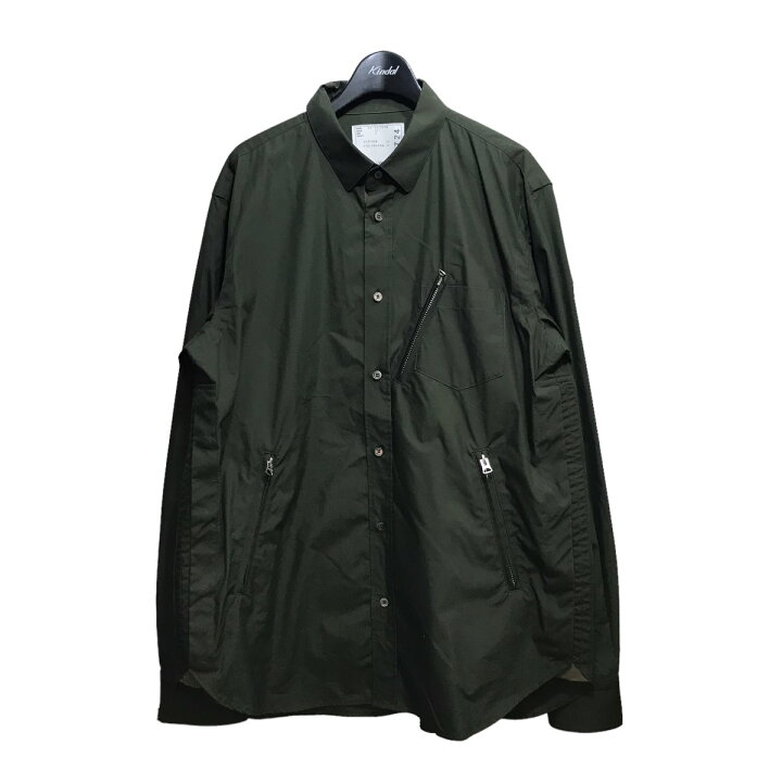 楽天市場】【中古】sacai 22SS コットンウェザーシャツ 22-02724M  