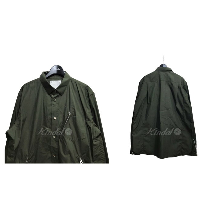 楽天市場】【中古】sacai 22SS コットンウェザーシャツ 22-02724M 