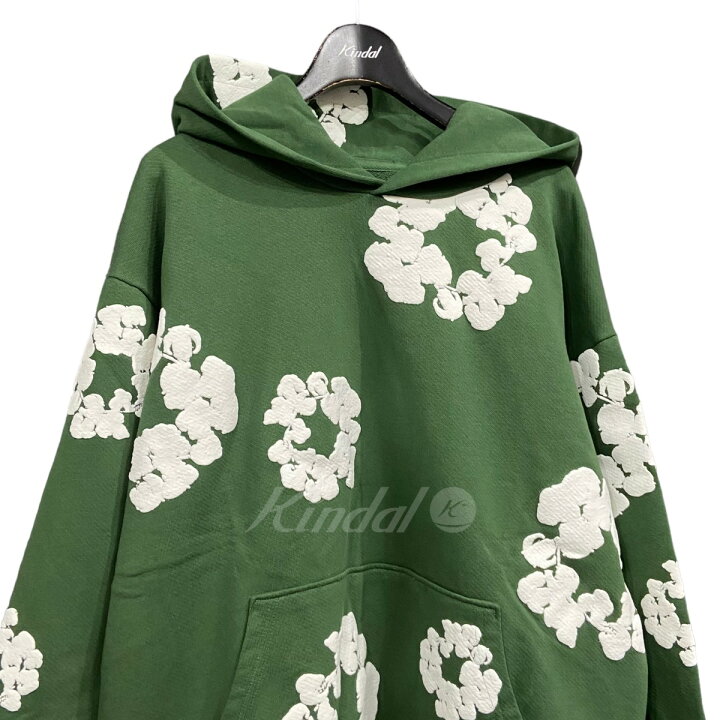 楽天市場】【中古】Denim Tears 23AW プルオーバーパーカー グリーン  