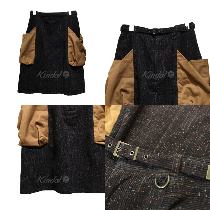 楽天市場】【中古】FUMIKA UCHIDAドッキングスカート パンツ ブラウン 