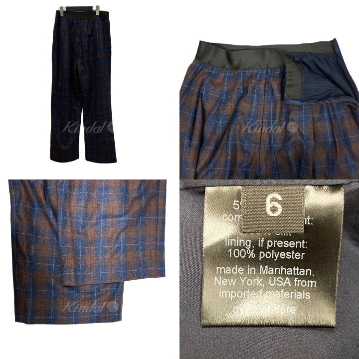 楽天市場】【中古】rachel comey カシミヤ混チェックワイドパンツ 