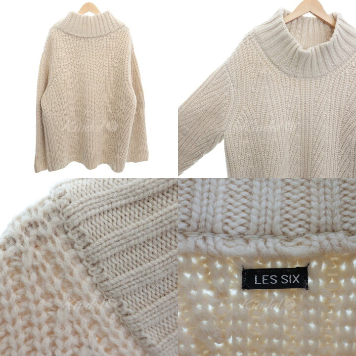 楽天市場】【中古】LES SIXワイドシルエットウールニットセーター 