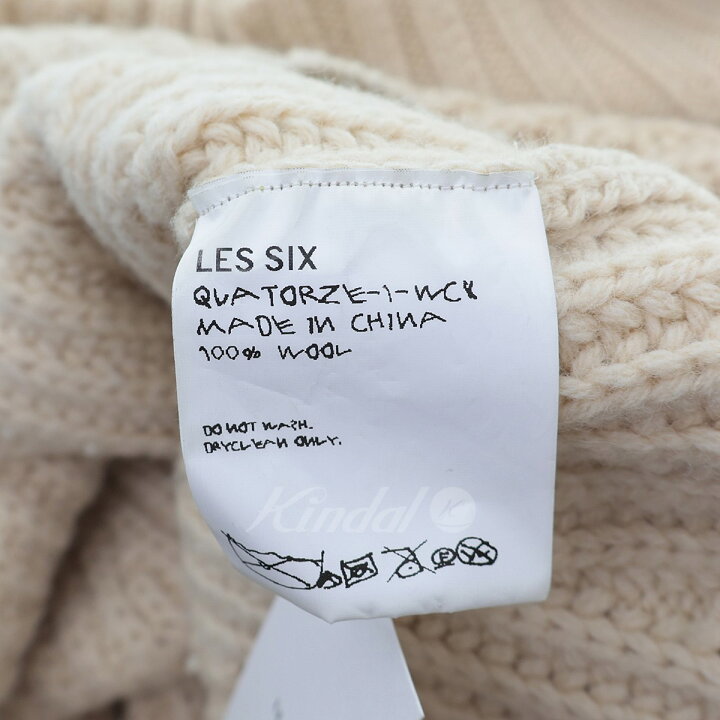 楽天市場】【中古】LES SIXワイドシルエットウールニットセーター 
