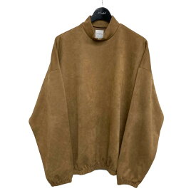 【中古】SASQUATCHfabrix．2021AW「SYNTHETIC SUEDE MOCK NECK」モックネックカットソー ブラウン サイズ：L【価格見直し】