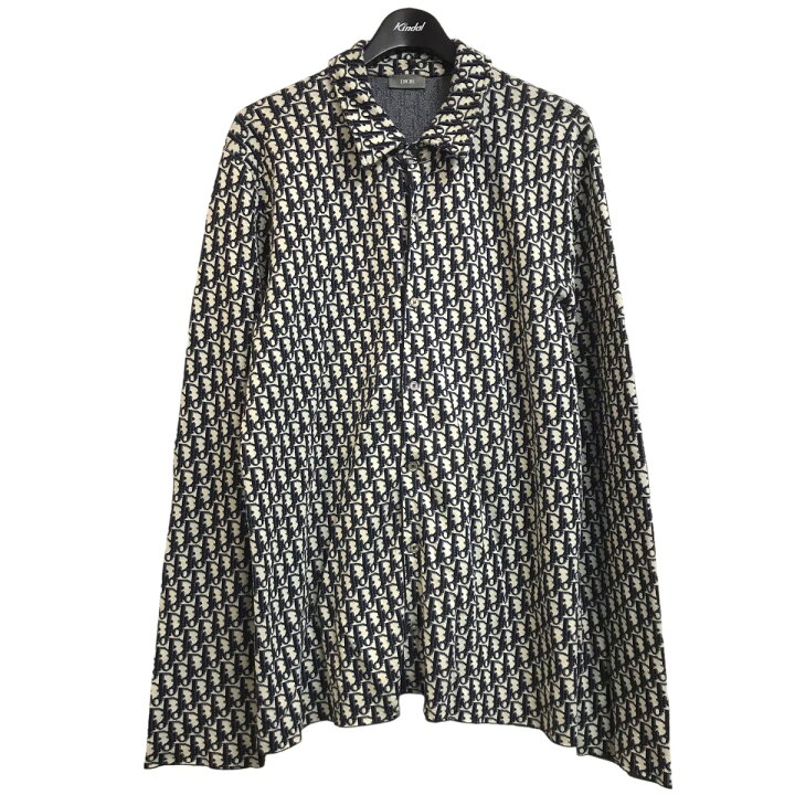 楽天市場】【中古】DIORオブリークシャツ 023M550AT099 グレー サイズ 