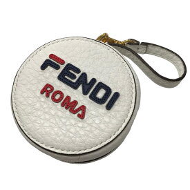 【中古】FENDI × FILA　フェンディマニアポーチ　7AR731 ホワイト 【311223】（フェンディ　フィラ）