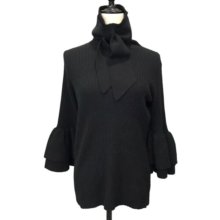 楽天市場】【中古】cccmalieカシミヤフリル袖ニット（カシミヤタイ付  