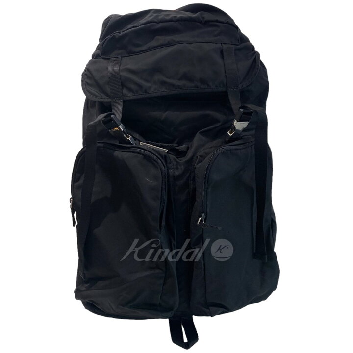 楽天市場】【中古】PRADA「V136」三角プレートバックパック ブラック 