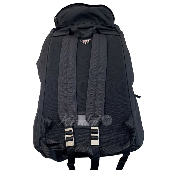 楽天市場】【中古】PRADA「V136」三角プレートバックパック ブラック 