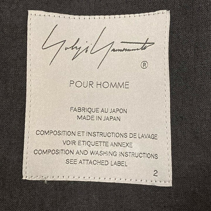楽天市場】【中古】YOHJI YAMAMOTO pour homme 21SS ダブルワッペン付 