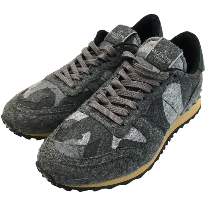 楽天市場】【中古】VALENTINOカモフラージュ柄ウールローカット 