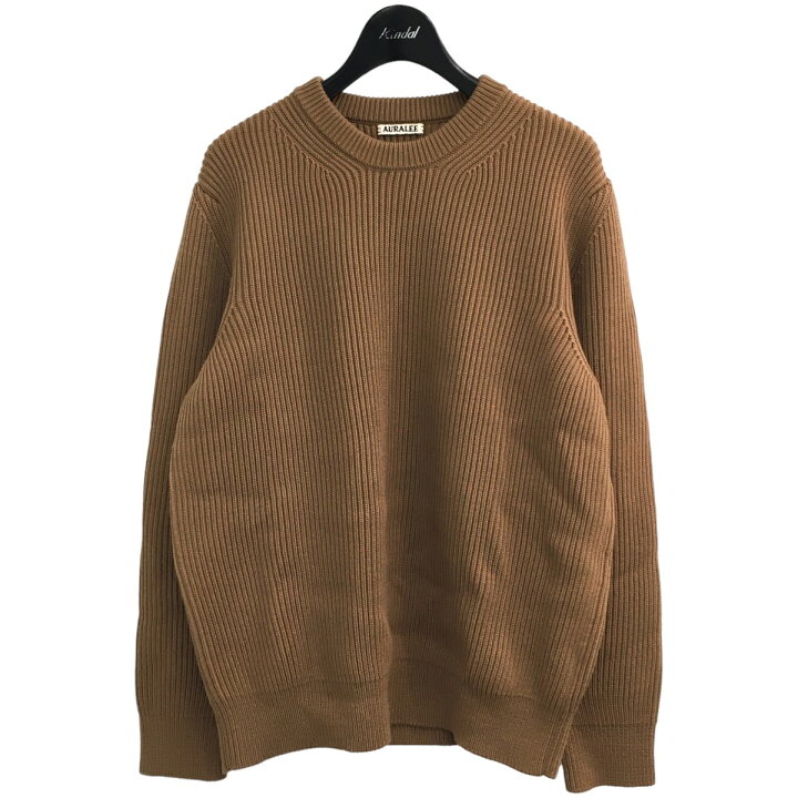 楽天市場】【中古】AURALEE ｢SUPER FINE WOOL RIB KNIT｣クルーネック 