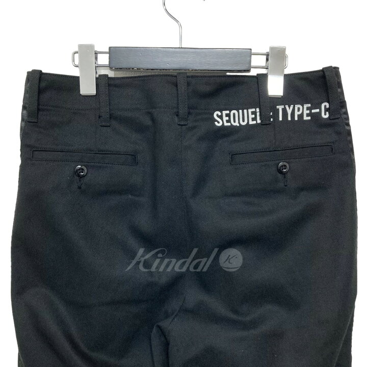 楽天市場】【中古】SEQUEL TYPE-C サイドラインパンツ ブラック サイズ 